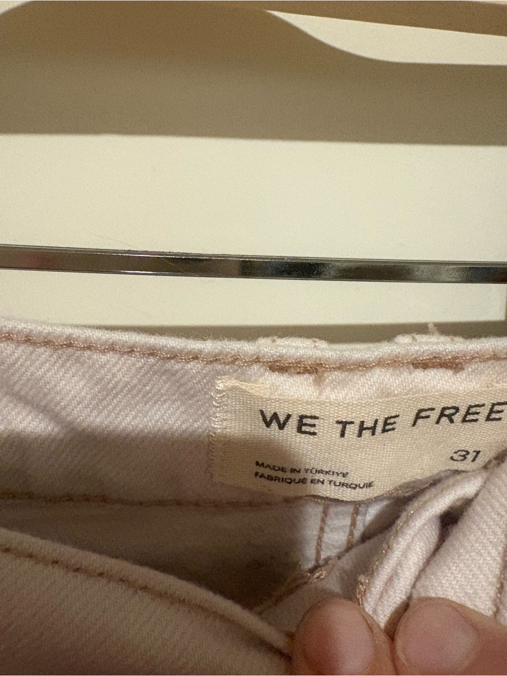 Free People We The Free Good Luck Printed Barrel Jeans 31 Sketched Out Combo NWT - Picture 7 of 8